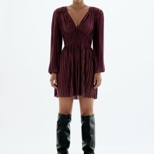 Zara pleated dress